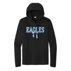 Eagles Bow UV Performance Long Sleeve Hooded Tee