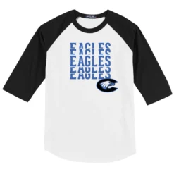 Stacked Eagles Baseball Tee