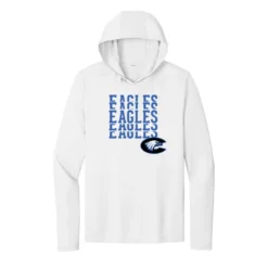 Stacked Eagles UV Performance Long Sleeve Hooded Tee